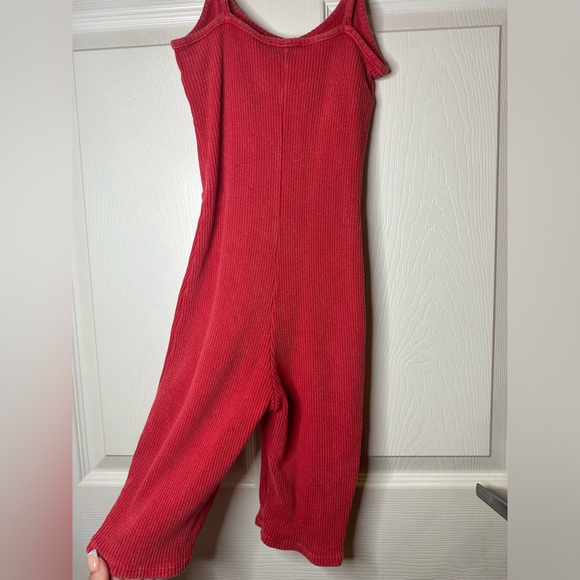 Red Corset Romper / Fashion Nova - Picture 5 of 6